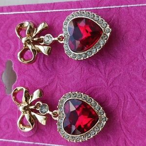 Charter Club Holiday Lane Heart Earrings Valentine Prom Wedding